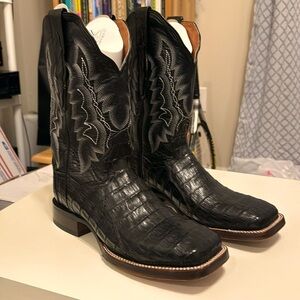 🌟Dan Post Black Caiman Western Cowgirl Boots🌟